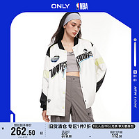 ONLY 2023夏季新款NBA字母印花撞色棒球服外套女