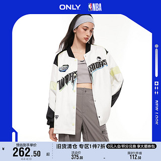 ONLY 2023夏季新款NBA字母印花撞色棒球服外套女