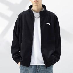 anta安踏运动外套男士春秋款立领针织百搭纯色跑步防风训练父亲装运动