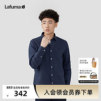 Lafuma 乐飞叶 法国LAFUMA乐飞叶户外通勤翻领长袖衬衫男休闲打底上衣