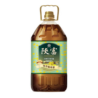 陕富 低芥酸 纯香小榨菜籽油 5L  非转基因