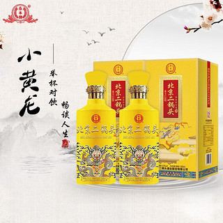 YONGFENG 永丰牌 北京二锅头酒  清香型白酒  42度 小黄龙 500ml*2瓶