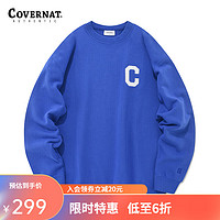 COVERNAT 潮牌卫衣 宽松圆领卫衣C标情侣款纯棉套头衫