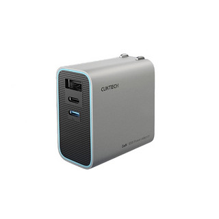 CukTech 酷态科 氮化镓充电器 USB-A/双Type-C 65W+1.5m C-C 100w数据线