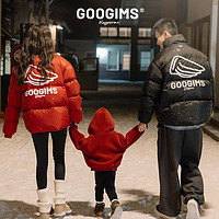 Googims 新年战袍羽绒服男时尚百搭男女同款白鸭绒宽松情侣款外套