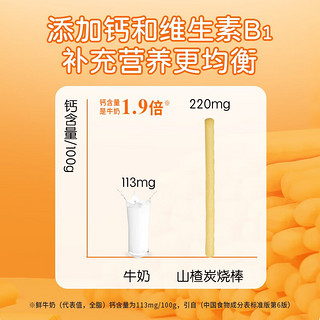 贝斯美 婴幼儿草莓味苹果味饼干 宝宝零食字母山楂棒 锻炼咀嚼儿童零食 【12月生产】炭烧棒115g