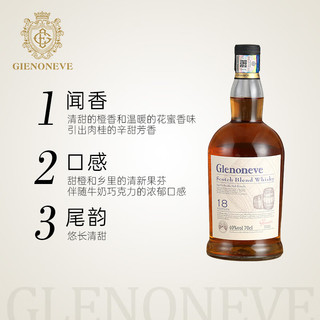 格兰尼维 （GLENONEVE）18陈酿 苏格兰威士忌 调和型40度进口洋酒700ml 【2瓶】700ml 店长推荐