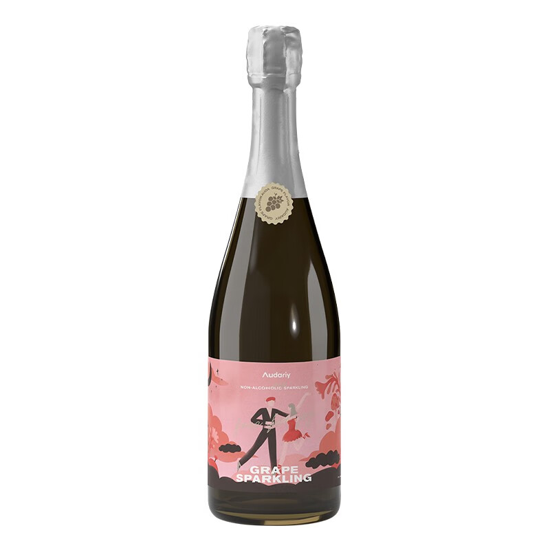 澳袋丽无醇葡萄酒澳洲原瓶起泡酒甜型葡萄汁撒野0度无酒精气泡酒 红撒野无醇红起泡单支装