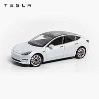特斯拉(Tesla) 收藏摆件车模玩具车仿真Model 3 1:18 白色
