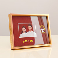 LINYI PHOTO FRAME 林益相框 结婚证件照框登记照8洗照片做成登记证证件照八寸相册框相框摆台