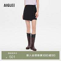 AIGLE 艾高 2023年春夏季新品DFT速干ACS23WBOT006女士户外休闲短裤 黑色 AK161 38(165/74A)