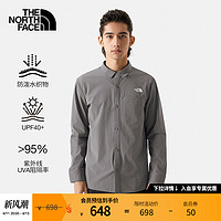 北面 TheNorthFace北面长袖衬衫男UPF防晒衣防泼水户外春季新款|4NCQ