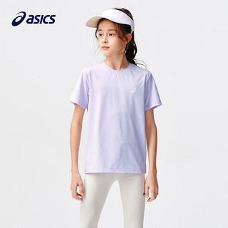 ASICS 亚瑟士 儿童短袖T恤 吸湿速干舒适 白色-短T