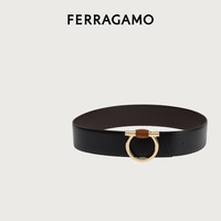 菲拉格慕(Ferragamo)女士黑色双面Gancini皮带 0771120_C _ 95 95(2尺7)