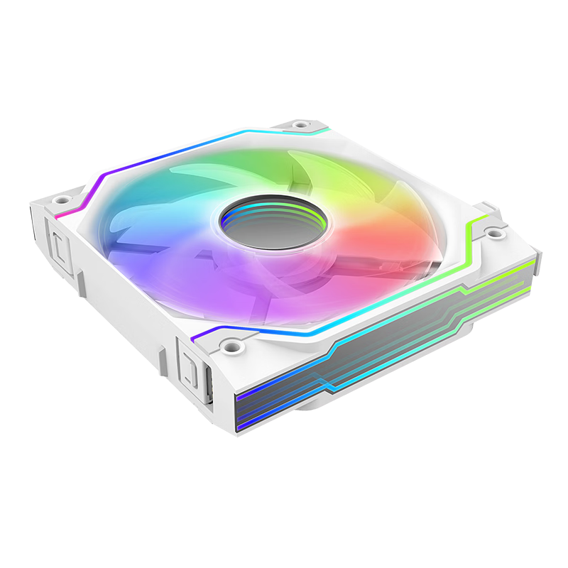 風星 骨伽星链120 积木风扇无边界ARGB 5v3针主板同步PWM温控调节