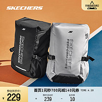 SKECHERS 斯凯奇 双肩包男2024新款时尚百搭大容量防泼水运动背包