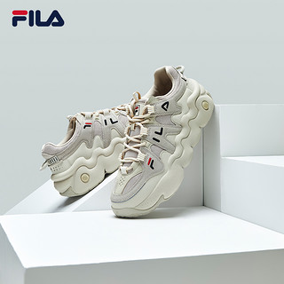 FILA 斐乐 情侣篮球鞋男鞋户外冬季休闲鞋面包鞋女鞋复古老爹鞋子