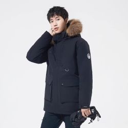 百亿补贴toread探路者秋冬男式羽绒服中长款鹅绒外套防风防泼水保暖