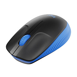 logitech 罗技 M190 无线鼠标 笔记本台式机电脑鼠标 商务办公家用鼠标全尺寸中大手鼠标(蓝色)