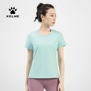 KELME 卡尔美 运动短袖T恤女健身跑步透气速干衣训练排汗瑜伽上衣