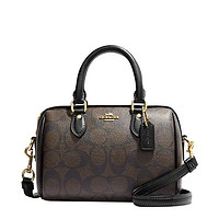 COACH 蔻驰 Mini Rowan Satchel 女士波士顿桶包手拎包斜挎包