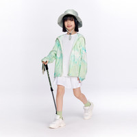 波司登 2024夏防晒衣女童薄荷曼波百搭防紫外线透气不闷汗外套T40525138 水墨绿 120/60