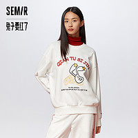 Semir 森马 兔子要红了卫衣 红色