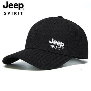 吉普（JEEP）帽子男士棒球帽四季百搭鸭舌帽时尚潮流男女士太阳帽A0751 深灰