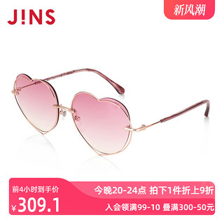 JINS 睛姿 金属爱心框清新时尚女款太阳镜墨镜防紫外线LMP24S130