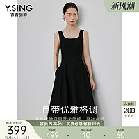 Y.SING 衣香丽影 黑色背带连衣裙女衣香丽影2024春夏季新款气质流行无袖背心小黑裙