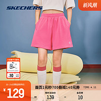 SKECHERS 斯凯奇 短款女2024年春夏季新款休闲裤子外穿健身跑步宽松运动裤头