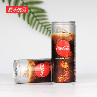 可口可乐（coca cola）日本限量款250ml彩罐可乐组合铝罐装碳酸饮料年货节 【原味】*6罐