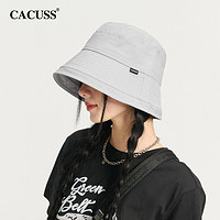 CACUSS 帽子女春夏季纯棉渔夫帽大头围遮阳帽显脸小防紫外线防晒帽