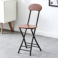 贤净 简易折叠椅子靠背椅学生椅家用餐椅