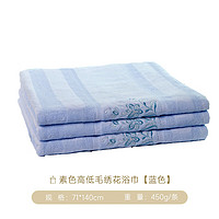 Uchino 内野 HUH22791-N素色高低毛系列洗脸巾男女通用毛巾TG 浴巾（蓝色）