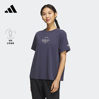 adidas 阿迪达斯 官方轻运动女装运动圆领短袖T恤IS7403