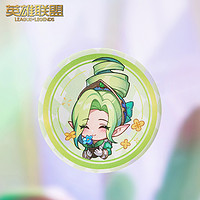 LEAGUE OF LEGENDS 英雄联盟 金铲铲之战 香水宝石小小迦娜-送花给你 徽章 8cm