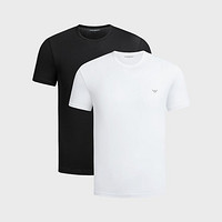EMPORIO ARMANI 2024年春夏新品 阿玛尼男式休闲套头圆领T恤（两件装）