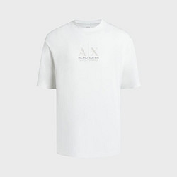 Armani Exchange 2024年春夏新品 阿玛尼男式通勤休闲简约logo圆领T恤