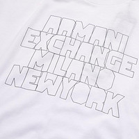 Armani Exchange 男士纯棉休闲舒适带字母圆领短袖T恤衫