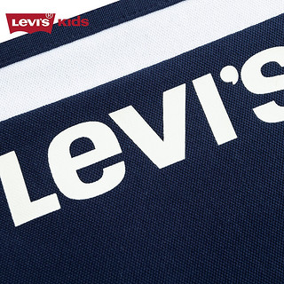 Levi's李维斯童装24夏季男童针织短裤儿童学院风撞色裤子 深靛蓝 160/66(L)