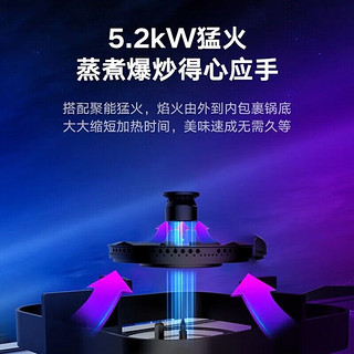 Midea 美的 华凌燃气灶5.2KW家用猛火台嵌两用双灶液化气天然气