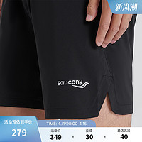 Saucony索康尼官方正品跑步短裤舒适透气休闲梭织运动训练男短裤