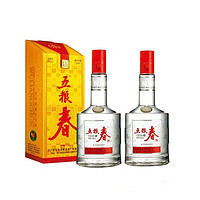 WULIANGYE 五粮液 五粮春浓香型白酒45度粮食酒 45度 500mL 2瓶 (含礼品袋）