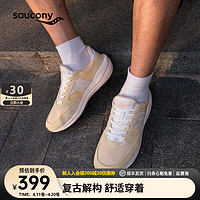 saucony 索康尼 JAZZ RENEW复古休闲鞋男2024通勤运动鞋 浅黄10 40 (250mm)