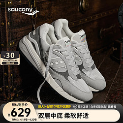 saucony 索康尼 SHADOW 6000RE休闲鞋男女冬季板鞋男轻便厚底增高男运动鞋 灰5 41码