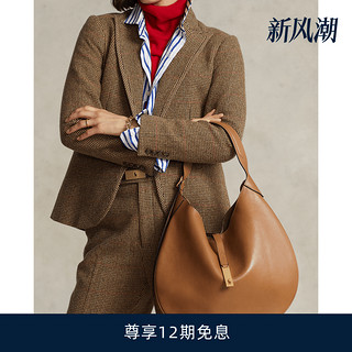 RALPH LAUREN 女配 经典皮革单肩包