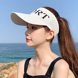 帽子女夏季空顶帽韩版遮阳帽新款鸭舌帽防晒太阳帽户外棒球帽