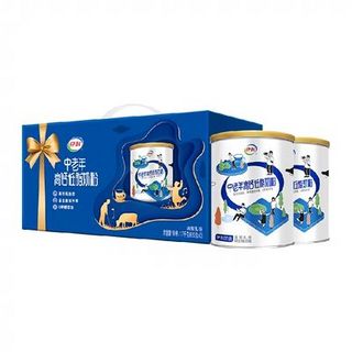 88VIP：yili 伊利 中老年成人高钙低脂牛奶粉850g*2罐礼盒装成年营养早餐奶粉