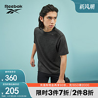 Reebok 锐步 官方男吸湿排汗舒适运动休闲针织短袖T恤